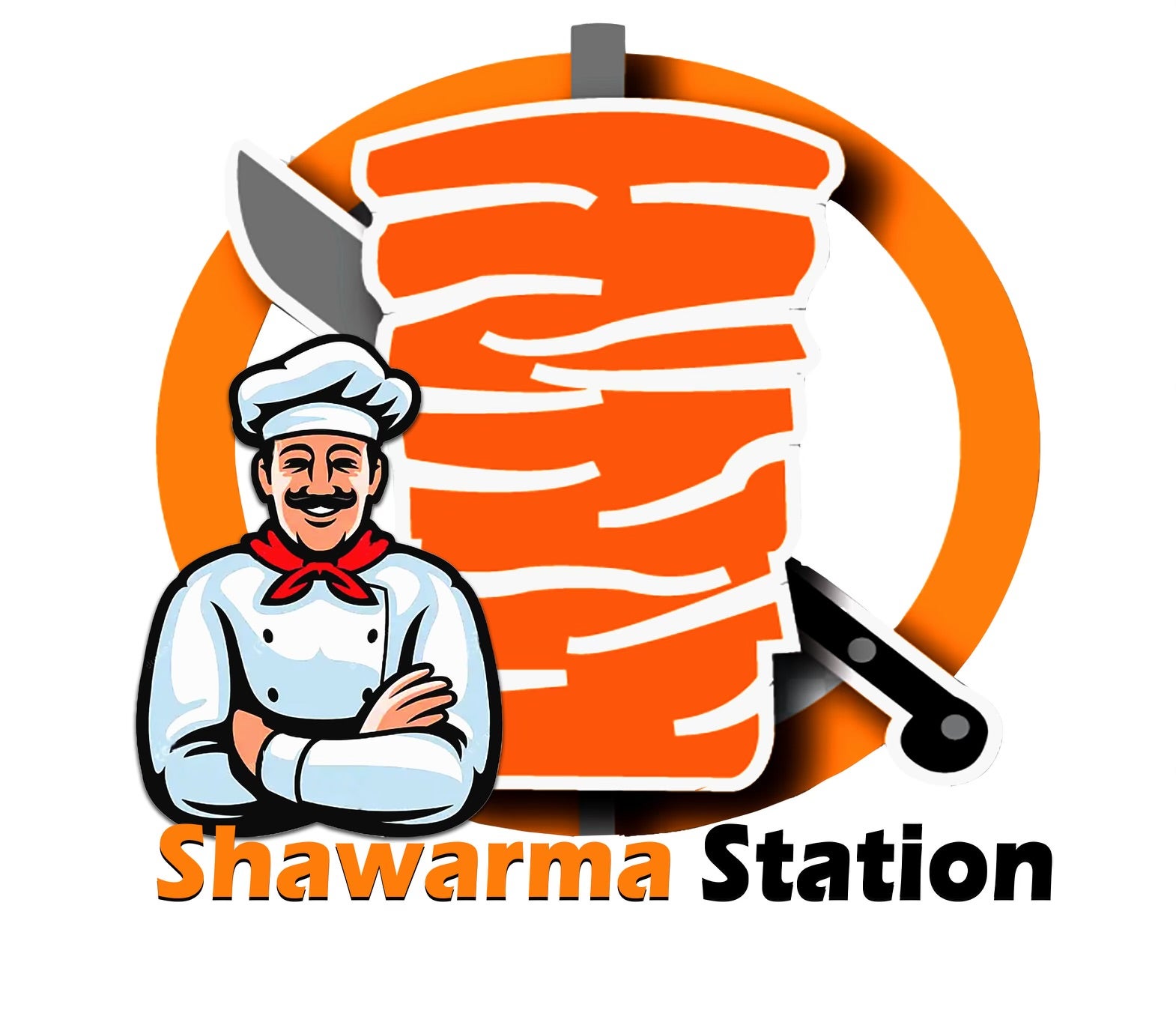 Kebab And Shawarma Logo Design Vector Template. Vector Label Turkish And  Arabian Fast Food. Royalty Free SVG, Cliparts, Vectors, and Stock  Illustration. Image 155815351.